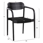 ΣΕΤ ΤΡΑΠΕΖΑΡΙΑΣ 5ΤΜΧ OSLO HM21075.01 ΣΤΡΟΓΓΥΛΟ ΤΡΑΠΕΖΙ Φ120εκ. & 4 ΚΑΡ