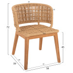 ΣΕΤ ΤΡΑΠΕΖΑΡΙΑΣ 5ΤΜΧ FARLEY HM21076.02 ΣΤΡΟΓΓΥΛΟ ΤΡΑΠΕΖΙ Φ150εκ. & 4 Κ