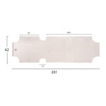 ΠΑΝΙ TEXTILENE 600gr/m2 2X1 ΑΝΤΑΛΛΑΚΤΙΚΟ ΞΑΠΛΩΣΤΡΑΣ HM5072.03 ΛΕΥΚΟ 20