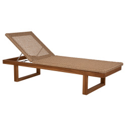 ΞΑΠΛΩΣΤΡΑ PATRON HM5993 TEAK ΞΥΛΟ ΚΑΙ ΣΧΟΙΝΙ VIRO ΣΕ ΠΛΕΞΗ WICKER 191x