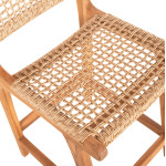 ΣΚΑΜΠΟ ΜΠΑΡ ΜΕ ΠΛΑΤΗ NESHA HM9381.11 ΞΥΛΟ ΤΕΑΚ & ΣΧΟΙΝΙ VIRO VIRO 46x5