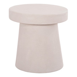 ΤΡΑΠΕΖΙ ΣΑΛΟΝΙΟΥ ΣΤΡΟΓΓΥΛΟ ΣΕΙΡΑ SANTORINI HM18052 MDF ΣΕ ΥΠΟΛΕΥΚΟ ΧΡΩ