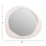 ΚΑΘΡΕΠΤΗΣ ΤΟΙΧΟΥ ΟΒΑΛ ΣΕΙΡΑ SANTORINI HM4511 MDF ΣΕ ΥΠΟΛΕΥΚΟ 82x3,5x74