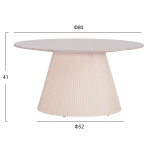 ΤΡΑΠΕΖΙ ΣΑΛΟΝΙΟΥ DUNCAN HM18022.02 ΚΕΡΑΜΙΚΟ TOP-MDF ΒΑΣΗ-ΚΡΕΜ ΛΕΥΚΟ Φ8