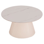 ΤΡΑΠΕΖΙ ΣΑΛΟΝΙΟΥ DUNCAN HM18022.02 ΚΕΡΑΜΙΚΟ TOP-MDF ΒΑΣΗ-ΚΡΕΜ ΛΕΥΚΟ Φ8