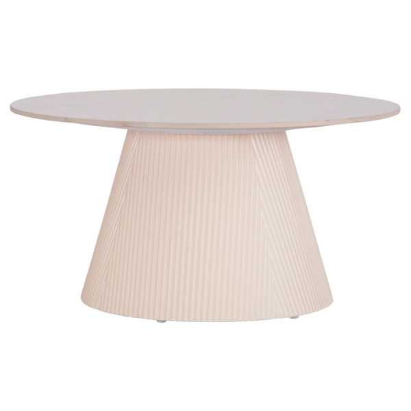 ΤΡΑΠΕΖΙ ΣΑΛΟΝΙΟΥ DUNCAN HM18022.02 ΚΕΡΑΜΙΚΟ TOP-MDF ΒΑΣΗ-ΚΡΕΜ ΛΕΥΚΟ Φ8