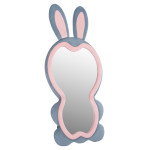 ΠΑΙΔΙΚΟΣ ΚΑΘΡΕΦΤΗΣ ΔΑΠΕΔΟΥ BUNNY HM4489.02 MDF ΡΟΖ & ΜΠΛΕ-ΜΑΥΡΟ STAND