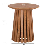 ΤΡΑΠΕΖΑΚΙ ΒΟΗΘΗΤΙΚΟ TALBERT HM18025 MDF ΣΕ ΦΥΣΙΚΟ ΞΥΛΟΥ Φ45x50,5Υεκ.