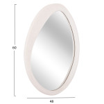 ΚΑΘΡΕΠΤΗΣ ΤΟΙΧΟΥ ΟΒΑΛ ΣΕΙΡΑ SANTORINI HM4513 MDF ΣΕ ΥΠΟΛΕΥΚΟ 90x3,2x60