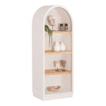 ΡΑΦΙΕΡΑ ΣΕΙΡΑ SANTORINI HM18044 MDF ΥΠΟΛΕΥΚΟ-ΡΑΦΙΑ ΞΥΛΟ ΕΛΑΤΟΥ ΦΥΣΙΚΟ