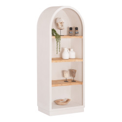 ΡΑΦΙΕΡΑ ΣΕΙΡΑ SANTORINI HM18044 MDF ΥΠΟΛΕΥΚΟ-ΡΑΦΙΑ ΞΥΛΟ ΕΛΑΤΟΥ ΦΥΣΙΚΟ