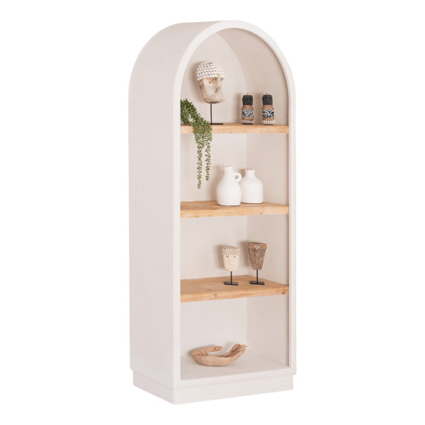 ΡΑΦΙΕΡΑ ΣΕΙΡΑ SANTORINI HM18044 MDF ΥΠΟΛΕΥΚΟ-ΡΑΦΙΑ ΞΥΛΟ ΕΛΑΤΟΥ ΦΥΣΙΚΟ
