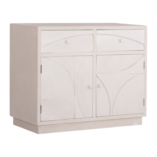 ΜΠΟΥΦΕΣ ΣΕΙΡΑ SANTORINI HM18046 MDF ΣΕ ΥΠΟΛΕΥΚΟ ΧΡΩΜΑ-2 ΣΥΡΤΑΡΙΑ & 2 Π
