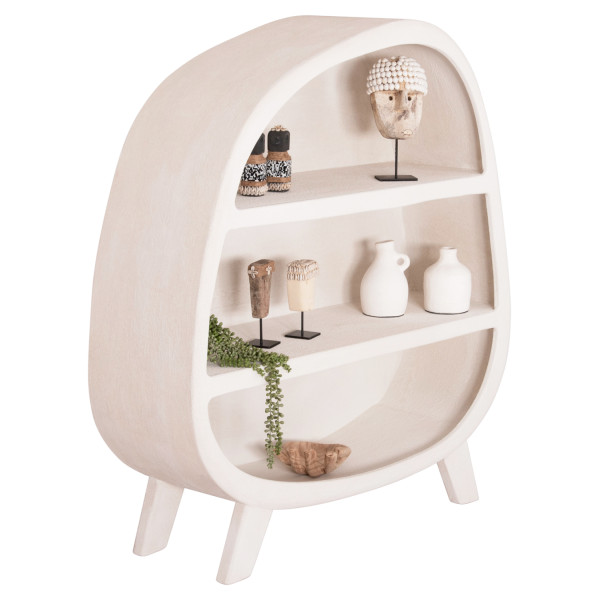 ΡΑΦΙΕΡΑ ΣΕΙΡΑ SANTORINI HM18060.01 MDF ΣΕ ΥΠΟΛΕΥΚΟ ΧΡΩΜΑ 120x38x133Υεκ