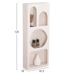 ΡΑΦΙΕΡΑ ΤΟΙΧΟΥ ΣΕΙΡΑ SANTORINI HM18069 MDF ΣΕ ΥΠΟΛΕΥΚΟ ΧΡΩΜΑ 47,5x18x1