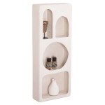 ΡΑΦΙΕΡΑ ΤΟΙΧΟΥ ΣΕΙΡΑ SANTORINI HM18069 MDF ΣΕ ΥΠΟΛΕΥΚΟ ΧΡΩΜΑ 47,5x18x1