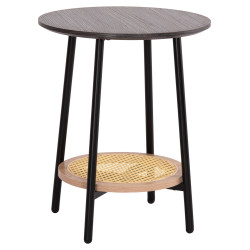 ΒΟΗΘΗΤΙΚΟ ΤΡΑΠΕΖAKI SEWELL HM18034 MDF ΣΕ ZEBRANO-ΜΕΤΑΛΛΙΚΑ ΠΟΔΙΑ-WICK