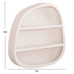 ΡΑΦΙ ΤΟΙΧΟΥ ΣΕΙΡΑ SANTORINI HM18058 MDF ΣΕ ΥΠΟΛΕΥΚΟ ΧΡΩΜΑ 95x18x100Υεκ