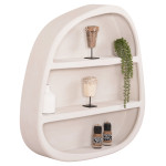 ΡΑΦΙ ΤΟΙΧΟΥ ΣΕΙΡΑ SANTORINI HM18058 MDF ΣΕ ΥΠΟΛΕΥΚΟ ΧΡΩΜΑ 95x18x100Υεκ