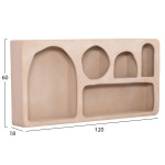 ΡΑΦΙ ΤΟΙΧΟΥ ΣΕΙΡΑ SANTORINI HM18063.02 MDF ΣΕ ΚΑΦΕ 120x18x60Υεκ.