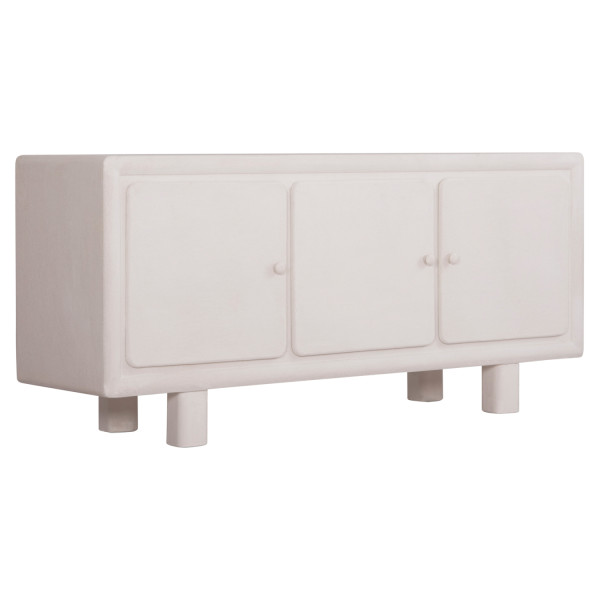 ΜΠΟΥΦΕΣ ΣΕΙΡΑ SANTORINI HM18068 MDF ΣΕ ΥΠΟΛΕΥΚΟ ΧΡΩΜΑ-3 ΠΟΡΤΕΣ 140x38x
