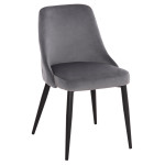 ΚΑΡΕΚΛΑ SERENITY HM8527.11 ΒΕΛΟΥΔΟ ΓΚΡΙ ΜΕ ΜΑΥΡΑ ΜΕΤΑΛΛΙΚΑ ΠΟΔΙΑ 51x54