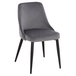 ΚΑΡΕΚΛΑ SERENITY HM8527.11 ΒΕΛΟΥΔΟ ΓΚΡΙ ΜΕ ΜΑΥΡΑ ΜΕΤΑΛΛΙΚΑ ΠΟΔΙΑ 51x54