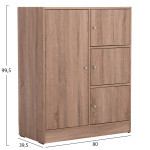 ΝΤΟΥΛΑΠΙ ΜΕ 4 ΑΠΟΘ.ΧΩΡΟΥΣ MATIN HM2479.02 SONAMA OAK ΜΕΛΑΜΙΝΗ 80x39,5x