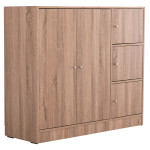 ΝΤΟΥΛΑΠΙ ΜΕ 4 ΑΠΟΘ.ΧΩΡΟΥΣ MATIN HM2480.02 SONAMA OAK ΜΕΛΑΜΙΝΗ 117x39,5