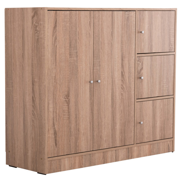 ΝΤΟΥΛΑΠΙ ΜΕ 4 ΑΠΟΘ.ΧΩΡΟΥΣ MATIN HM2480.02 SONAMA OAK ΜΕΛΑΜΙΝΗ 117x39,5