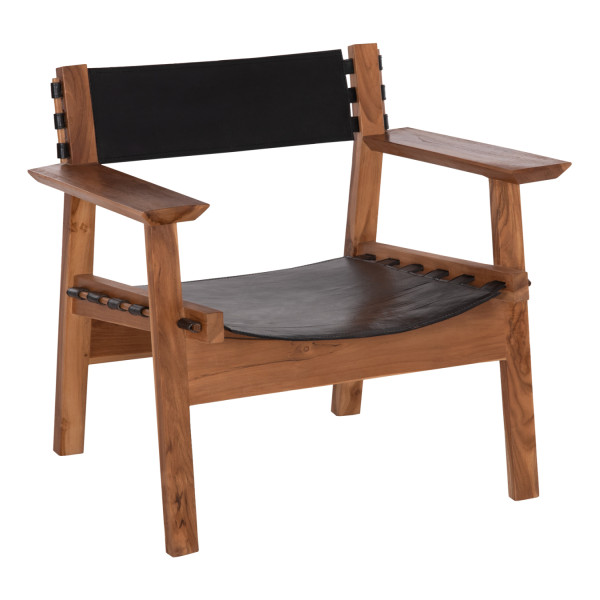 ΠΟΛΥΘΡΟΝΑ KONNA HM9928.01 TEAK ΞΥΛΟ ΣΕ ΦΥΣΙΚΟ-ΔΕΡΜΑ ΑΓΕΛΑΔΟΣ ΣΕ ΜΑΥΡΟ
