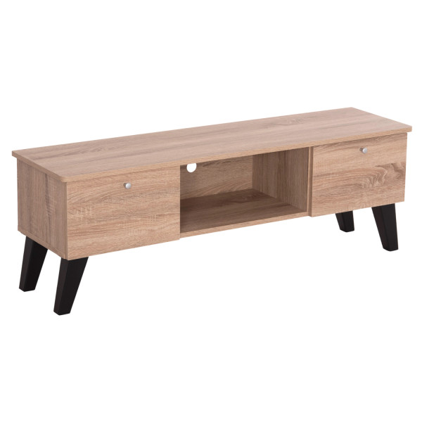 ΕΠΙΠΛΟ ΤΗΛΕΟΡΑΣΗΣ IREN HM2481.01 ΜΕΛΑΜΙΝΗ ΣΕ SONAMA OAK-ΜΑΥΡΟ 120x32,5
