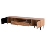 ΕΠΙΠΛΟ ΤΗΛΕΟΡΑΣΗΣ ΣΕΙΡΑ HARRY HM18008.01 ΜΕΛΑΜΙΝΗ ΦΥΣΙΚΟ ΞΥΛΟΥ-ΜΑΥΡΟ 2