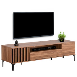 ΕΠΙΠΛΟ ΤΗΛΕΟΡΑΣΗΣ ΣΕΙΡΑ HARRY HM18008.01 ΜΕΛΑΜΙΝΗ ΦΥΣΙΚΟ ΞΥΛΟΥ-ΜΑΥΡΟ 2