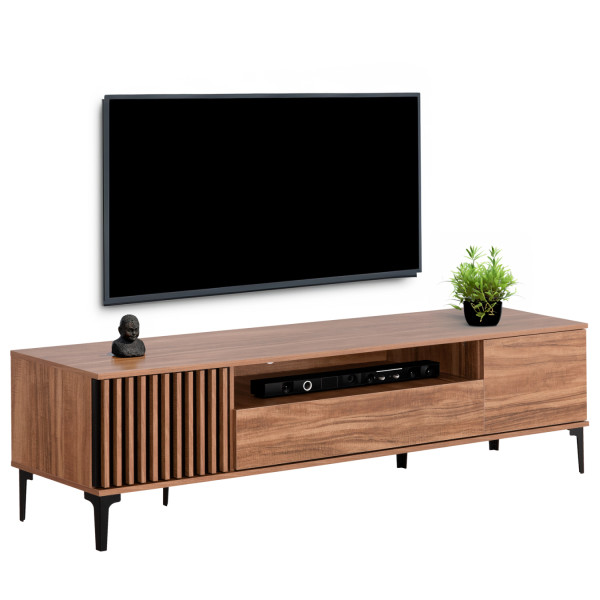 ΕΠΙΠΛΟ ΤΗΛΕΟΡΑΣΗΣ ΣΕΙΡΑ HARRY HM18008.01 ΜΕΛΑΜΙΝΗ ΦΥΣΙΚΟ ΞΥΛΟΥ-ΜΑΥΡΟ 2