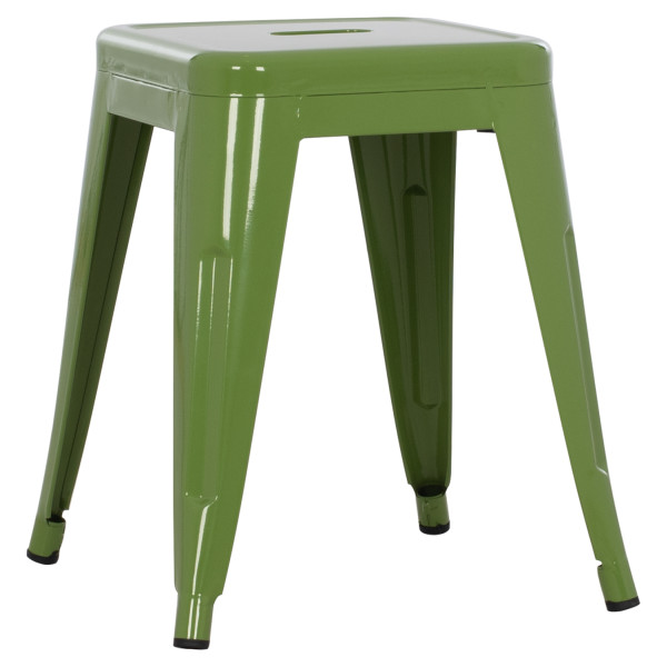 ΣΚΑΜΠΟ ΜΕΤΑΛΛΙΚΟ MELITA HM0096.53 ΣΕ LIGHT OLIVE GREEN ΧΡΩΜΑ 37x37x45Υ