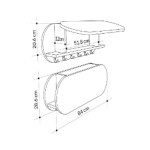 ΚΡΕΜΑΣΤΡΑ ΕΙΣΟΔΟΥ & ΚΛΕΙΣΤΟ ΡΑΦΙ STOR HM18078.01 ΜΕΛΑΜΙΝΗ ΛΕΥΚΗ 84x15.