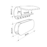 ΚΡΕΜΑΣΤΡΑ ΕΙΣΟΔΟΥ & ΚΛΕΙΣΤΟ ΡΑΦΙ STOR HM18078.02 ΜΕΛΑΜΙΝΗ SONAMA 84x15