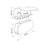 ΚΡΕΜΑΣΤΡΑ ΕΙΣΟΔΟΥ & ΚΛΕΙΣΤΟ ΡΑΦΙ STOR HM18078.03 ΜΕΛΑΜΙΝΗ ΣΚΟΥΡΟ ΓΚΡΙ