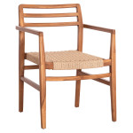 ΠΟΛΥΘΡΟΝΑ ΤΡΑΠΕΖΑΡΙΑΣ HERRIN HM18230 ΞΥΛΟ TEAK-ΣΧΟΙΝΙ VIRO 58x56x80Υεκ