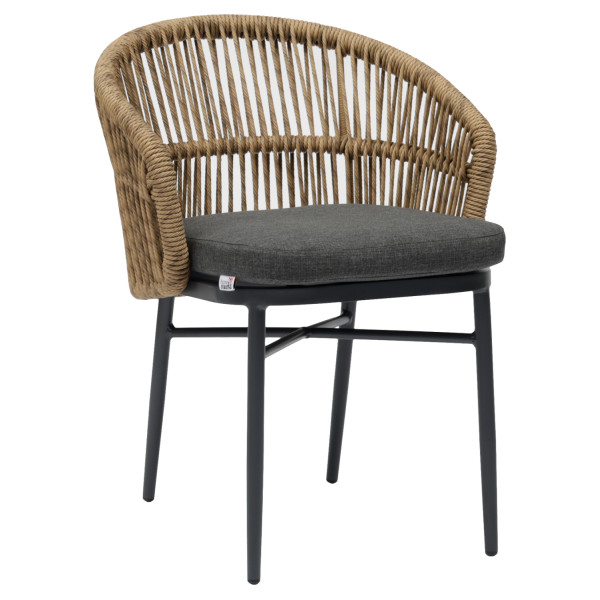 ΠΟΛΥΘΡΟΝΑ ΑΛΟΥΜΙΝΙΟΥ ORIN HM6265.01 ΣΚΟΥΡΟ ΓΚΡΙ- P.E.RATTAN ΣΕ ΦΥΣΙΚΟ
