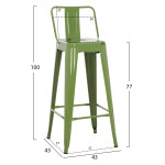 ΣΚΑΜΠΟ BAR ME ΠΛΑΤΗ ΜΕΤΑΛΛΙΚΟ MELITA-PRO HM8643.53 LIGHT OLIVE GREEN 4