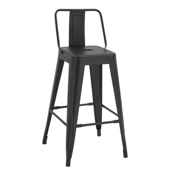 ΣΚΑΜΠΟ ΜΠΑΡ ΜΕΣΑΙΟΥ ΥΨΟΥΣ ΜΕΤΑΛΛΙΚΟ MELITA-PRO HM8574.42 ΜΑΥΡΟ ΜΑΤ 43x