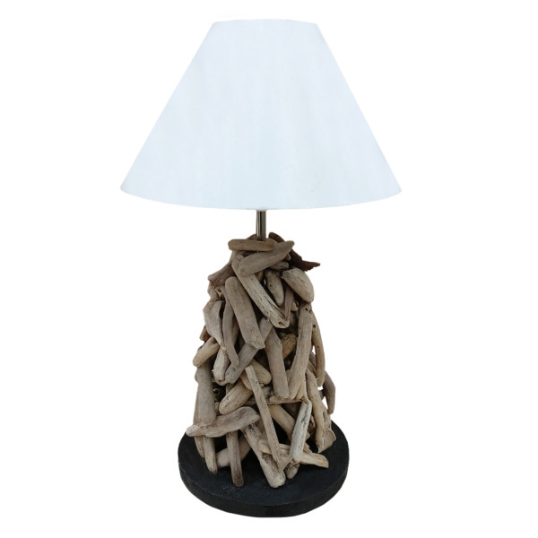 ΕΠΙΤΡΑΠΕΖΙΟ ΦΩΤΙΣΤΙΚΟ TWIGGY HM4423 DRIFTWOOD & ΛΕΥΚΟ ΚΑΠΕΛΟ Φ35x61Υεκ