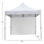 GAZEBO ΕΠΑΓΓΕΛΜΑΤΙΚΟ ΒΑΡΕΩΣ ΤΥΠΟΥ CRESSEN HM21097 ΠΤΥΣΣΟΜΕΝΟ ΑΛΟΥΜΙΝΙΟ