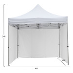GAZEBO ΕΠΑΓΓΕΛΜΑΤΙΚΟ ΒΑΡΕΩΣ ΤΥΠΟΥ CRESSEN HM21097.01 ΠΤΥΣΣΟΜΕΝΟ ΑΛΟΥΜΙ