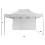 GAZEBO ΕΠΑΓΓΕΛΜΑΤΙΚΟ ΒΑΡΕΩΣ ΤΥΠΟΥ CRESSEN HM21098 ΠΤΥΣΣΟΜΕΝΟ ΑΛΟΥΜΙΝΙΟ