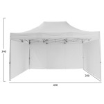 GAZEBO ΕΠΑΓΓΕΛΜΑΤΙΚΟ ΒΑΡΕΩΣ ΤΥΠΟΥ CRESSEN HM21098.01 ΠΤΥΣΣΟΜΕΝΟ ΑΛΟΥΜΙ