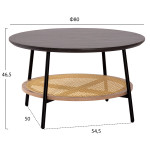 ΣΕΤ 2ΤΜΧ ΤΡΑΠΕΖΙΑ ΣΑΛΟΝΙΟΥ SEWELL HM21087 MDF-ΜΕΤΑΛΛΟ-ΣΥΝΘΕΤΙΚΟ RATTAN