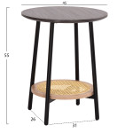 ΣΕΤ 2ΤΜΧ ΤΡΑΠΕΖΙΑ ΣΑΛΟΝΙΟΥ SEWELL HM21087 MDF-ΜΕΤΑΛΛΟ-ΣΥΝΘΕΤΙΚΟ RATTAN